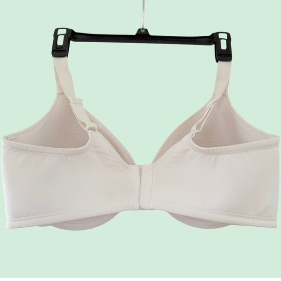 Vanity Fair 38DD Stiff Padded Beauty Back Smoothing Minimizer Bra White - Picture 3 of 7